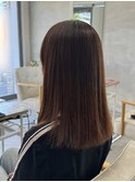 髪質改善トリートメント前髪カット切っぱなしボブ