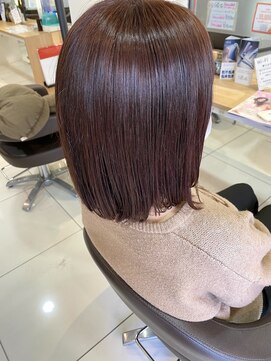 アイディー バイ ケンジ(id. by KENJE) ブリーチなしレッドブラウン