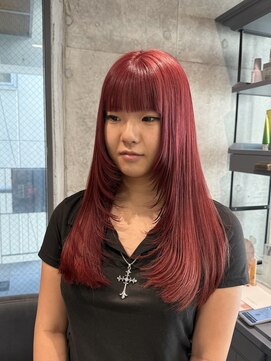 スタイル スマート サロン(STYLE smart salon) 【kanae/藤沢】レイヤーカット×レッドカラー
