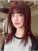 インナーカラー/ハイライト/縮毛矯正/レイヤーカット/髪質改善