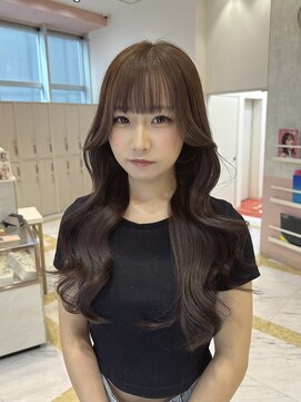 リー 梅田(Lee) miyuu/微ブリーチWカラー/グレージュ