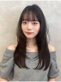 ハイレイヤー/ミディアム・ロング/20代/30代/顔周り・フェイス
