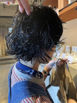 エニイ(ANY) デザインカラー/オリーブベージュ/ウエットヘア【千葉／パーマ】