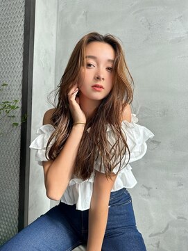 ロエ 博多店(loe) 【loe】キャラメルブラウン×ゆるふわロング