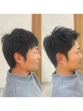 メンズ グレネイド(MENS GRENADE) ビフォーアフター/メンズカット/白髪ぼかし