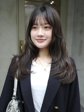 シエカ(CIECA.) 小顔/オリーブグレー/ココアベージュ/黒髪/レイヤー