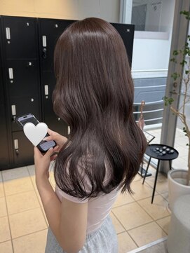 ピンクブラウン/チョコレートカラー/トリートメント/髪質改善