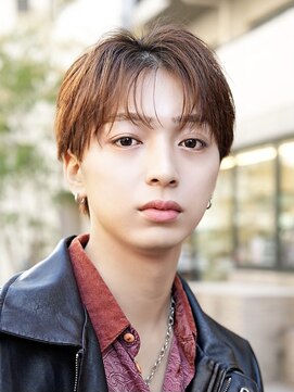 オーシャントーキョーウエスト 心斎橋 (OCEAN TOKYO WEST) シースルーセンターパートツーブロックラウンドマッシュウルフ