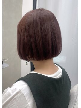 ソワ 北千住(soi) 丸みボブ×ラベンダーピンク