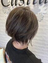 カシータ フロル 尾張旭店(Casita flor)&nbsp;ショートウルフ　グレージュハイライト