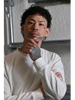 チルチェア 横浜(CHILL CHAIR)&nbsp;マレット×フェード×スパイラルパーマ<横浜駅/バーバー/理容室>