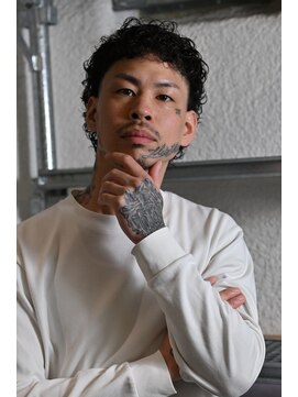 チルチェア 横浜(CHILL CHAIR) マレット×フェード×スパイラルパーマ<横浜駅/バーバー/理容室>