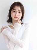 ボブミルクティーブロンドダークブルーワンホンレイヤー30代40代