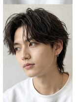 アクター(actor)&nbsp;アップバング×大人ニュアンスパーマ×刈り上げ　【丸山　翔】