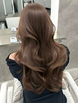 マウルルナ(MAEUL luna)&nbsp;ブリーチなしダブルカラー　ミルクブラウン　レイヤーカット
