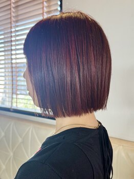 ジャンクヘアー(JUNKHAIR)の写真/ダメージを最小限に抑えたカラーで透け感と抜け感をプラスしトレンドStyleにチェンジ!暖色カラーが人気◎