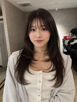 エトワ 中央店(etoi) 大分韓国かき上げレイヤーカット大人レイヤー顔まわりレイヤー