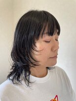美容室ヒラトヤ 都南店&nbsp;ヨシンモリレイヤーシースルーバングウルフカットくびれヘア