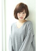 【Un ami】クラシカル・ミルクティーカラー ミディアム 松井