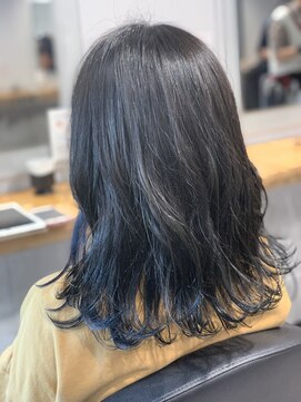 ストーリー 本川越(Story) 【Story】インナーカラーブルー