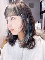 アルバム 銀座(ALBUM GINZA)&nbsp;インナーグリーンレイヤー_アースカラーくびれヘア_ba373892