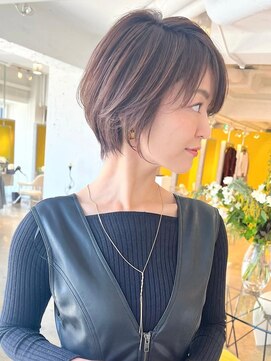 ロンドエニカ 大宮(Lond enika) 切りっぱなしボブエアリーロング美髪ピンクブラウン[大宮]