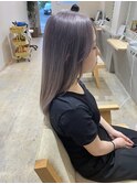 前髪/ピンクベージュ/インナーグレージュ/グレージュ
