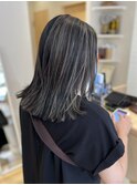 ハイライトカラー/白髪ぼかしハイライト/脱白髪染めハイライト