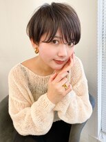 ソア 渋谷(soar)&nbsp;30代40代50代ショートパーマ/ショコラアッシュ/ヘルシースタイル