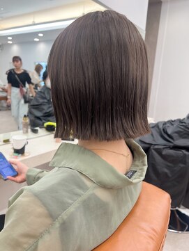 ガーデンヨコハマエスト(GARDEN YOKOHAMA est) イメチェン　ぷつっとボブ　前髪パーマ