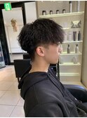 ツイストパーマ　ツイストスパイラルパーマ　メンズカット