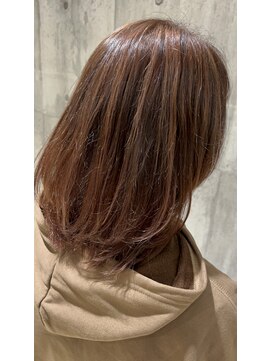 インパークス 五反野店(INPARKS) ブリーチ1回ハイライト コーラルピンク