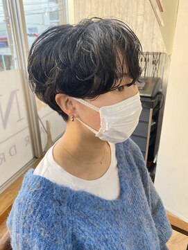 カナエ(CaNaE) マッシュショート×パーマ