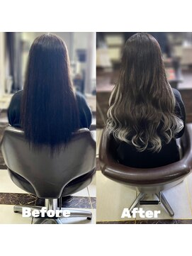 メルシー 大阪梅田店 ロングなら裾カラー風に！