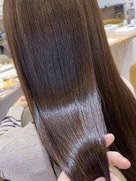 オースティン 調布アミックス(AUSTIN)&nbsp;大人かわいい前髪セシルカットココアブラウンフリンジウェーブ