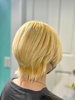 マティーナ ヘアー 池袋(Matina hair)&nbsp;【ショートウルフ×ハイトーンカラー】20代30代40代50代