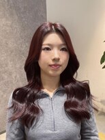 アリーズ(ALLYS)&nbsp;ブリーチなし透明感ボルドーカラー◎寺西