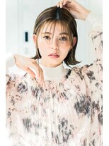 シェル 立川(shell)&nbsp;くびレイヤーエモージュ前髪モテベージュレイヤーミディ【立川】