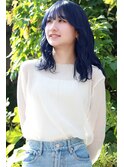 ロング×ブルーブラック