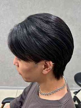 アッシュ 高幡不動店(Ash) フェザーパーマ/センターパート/曲がる縮毛矯正/メンズ/眉毛