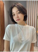 フレンチボブ大人ボブレイヤーボブ顔まわりレイヤー表参道30代