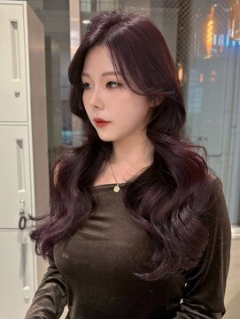 リリー(Lilley) 【稲永麻衣】レイヤーカット+ダブルカラー+顔まわり+韓国ヘア