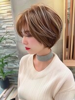 ディモアンド 表参道(Dimo&)&nbsp;xカット/イメチェン/ホワイトブロンド/外ハネボブ/美髪