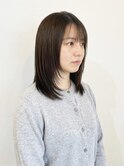 地毛風ナチュラルストレート/顔まわりレイヤー【レセ南柏店】