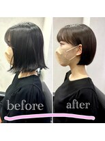 canoa 阪急茨木店【カノア】【10月31日NEW OPEN（予定）】&nbsp;イメチェン★まとまり重視♪耳掛けショートボブ