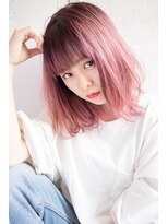 エイト ヘアサロン 渋谷本店(EIGHT)&nbsp;【EIGHT new hair style】オルチャンピンク×ソフトボブ