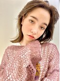 アッシュベージュ★かきあげレイヤーミディアム