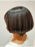 ２０代３０代丸みナチュラルショートボブ☆うる艶髪
