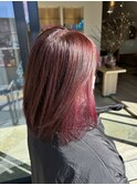 20代30代40代50代/フルバング/似合わせカット/レッドブラウン