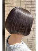 【つやつや、重めが好きな方向け◎】グレージュボブ